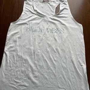 “Bride Vibes Only” tank Top XL Miss to Mrs. box